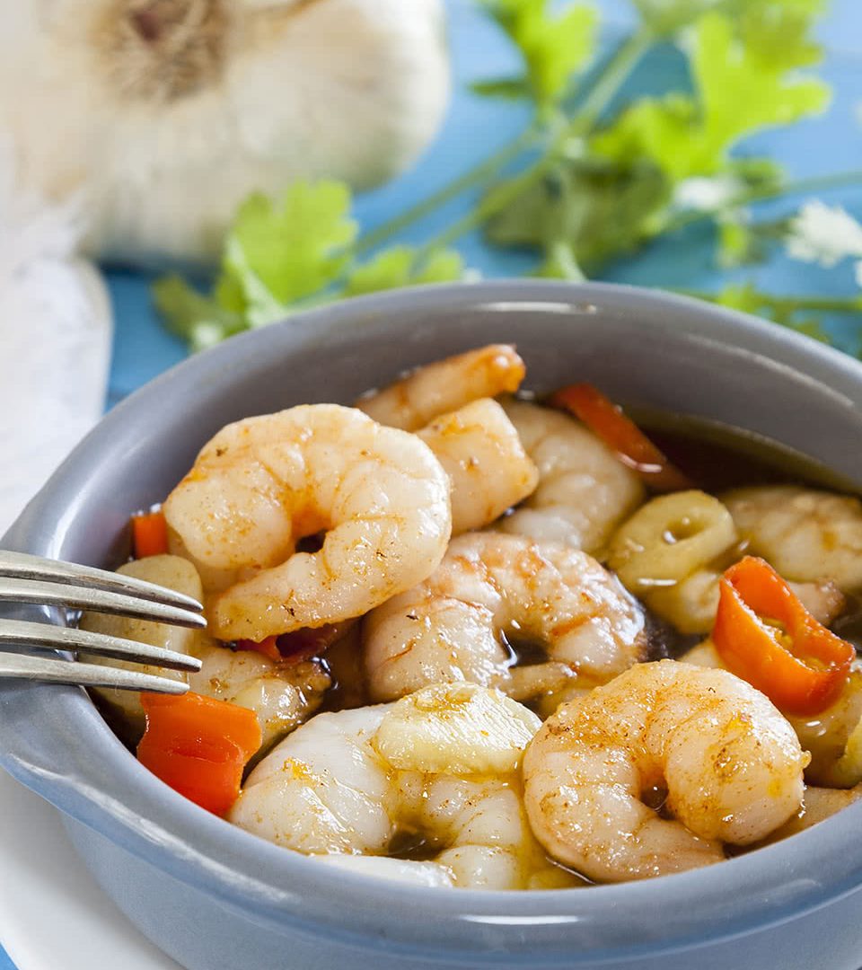 Gambas al ajillo